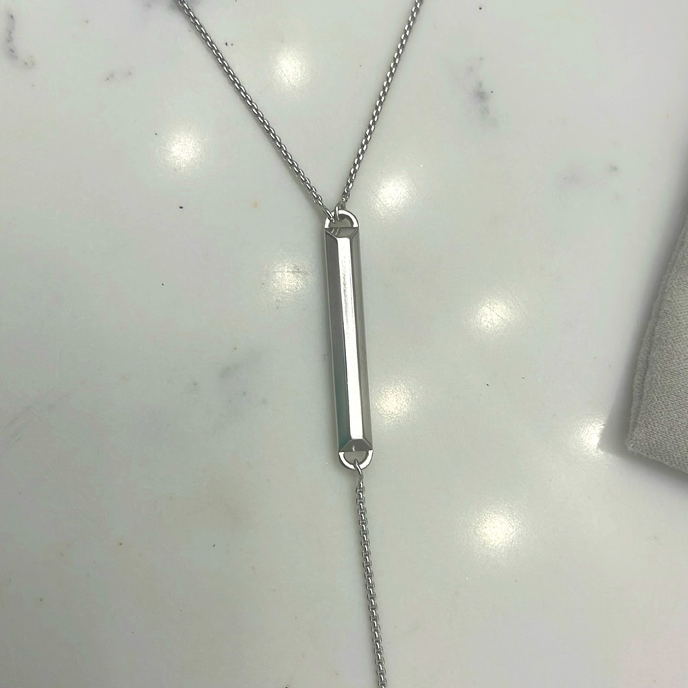 Kendra Scott Shelton Y silver necklace - Picture 3 of 5